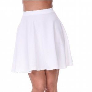White Mark Women’s Flared Mini Skirt